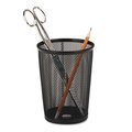 Classroom Creations Nestable Jumbo Wire Mesh Pencil Cup; 4.38 dia. x 5.13; Black CL193154